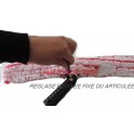 Mouilleur grattant 45 cm Articulé Professionnel (Support + Peau Polymicrofibre rouge 45 cm)