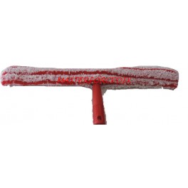 Mouilleur grattant 55 cm fixe professionnel (support + peau polymicrofibre rouge 55 cm)