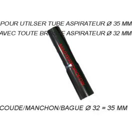 Manchon de connexion brosse Ø 32 / Tube aspirateur 35 mm x 1