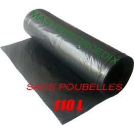 Sac poubelle noir 110 litres en 45 microns