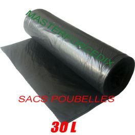 Sacs poubelles noir 30 L hD 14 microns x 500