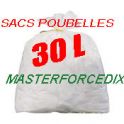 Sacs poubelles blanc 30 L BD 23 microns