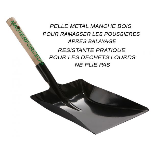 Pelle à poussière métal 1150 avec manche