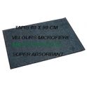 Tapis Microfibre PP 60 X 90 CM Gris TRAFIC INTENSE X 1