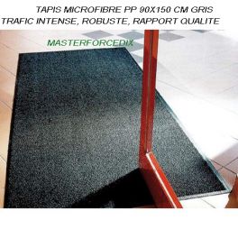 Tapis Microfibre PP 150 X 90 CM Gris TRAFIC INTENSE X 1