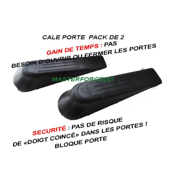 Cale Porte/ Bloque porte x 2 sécurité, gain de temps,pratique