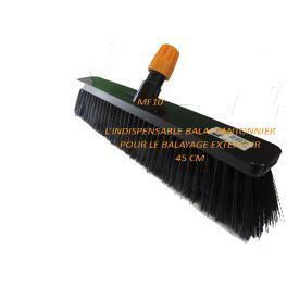 Balai cantonnier 45 cm plus pratique que tout cantonier standard, installation et usage facile x 1 